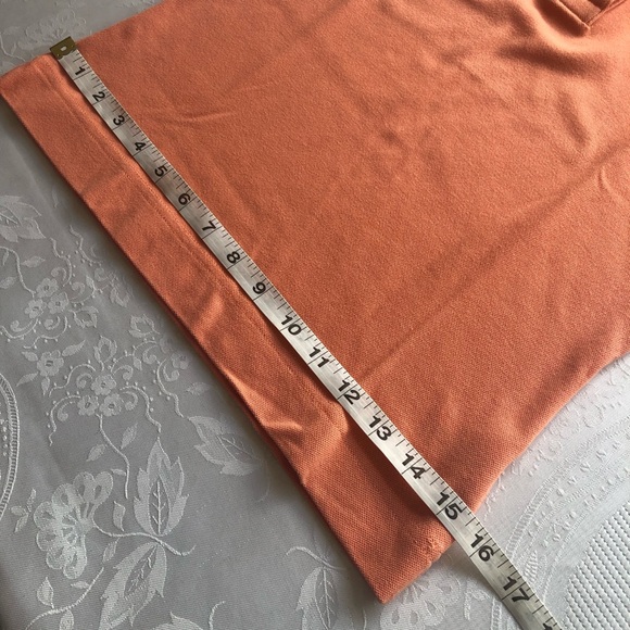 Lacoste Kids Girls Size 38(XS-S) Peach Polo Shirt Small Logo Short Sleeves Top - Picture 8 of 16